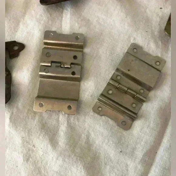 vtg lot of 8 door hinges - Picture 8 of 15